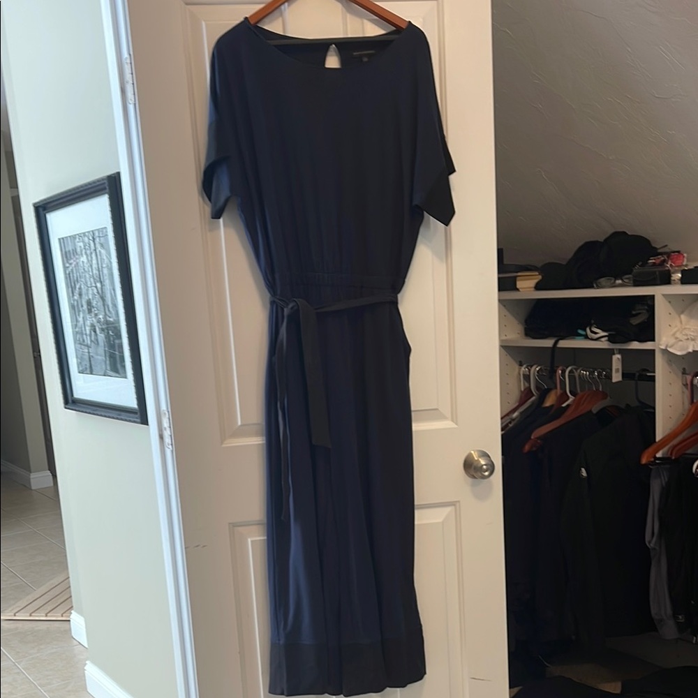 Banana Republic Blue Dolman Sleeve Jumpsuit